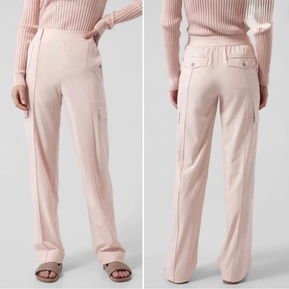 Athleta Pants - Athleta Vienna Cargo Pants Size 4 Orchid Pink